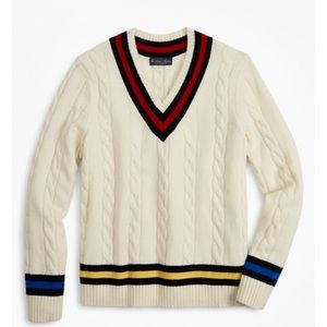 Brooks Brothers wool tennis sweater